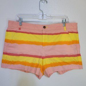 Gap Woman's Size 12 Sunkissed Shorts Khakis By Gap Stripes